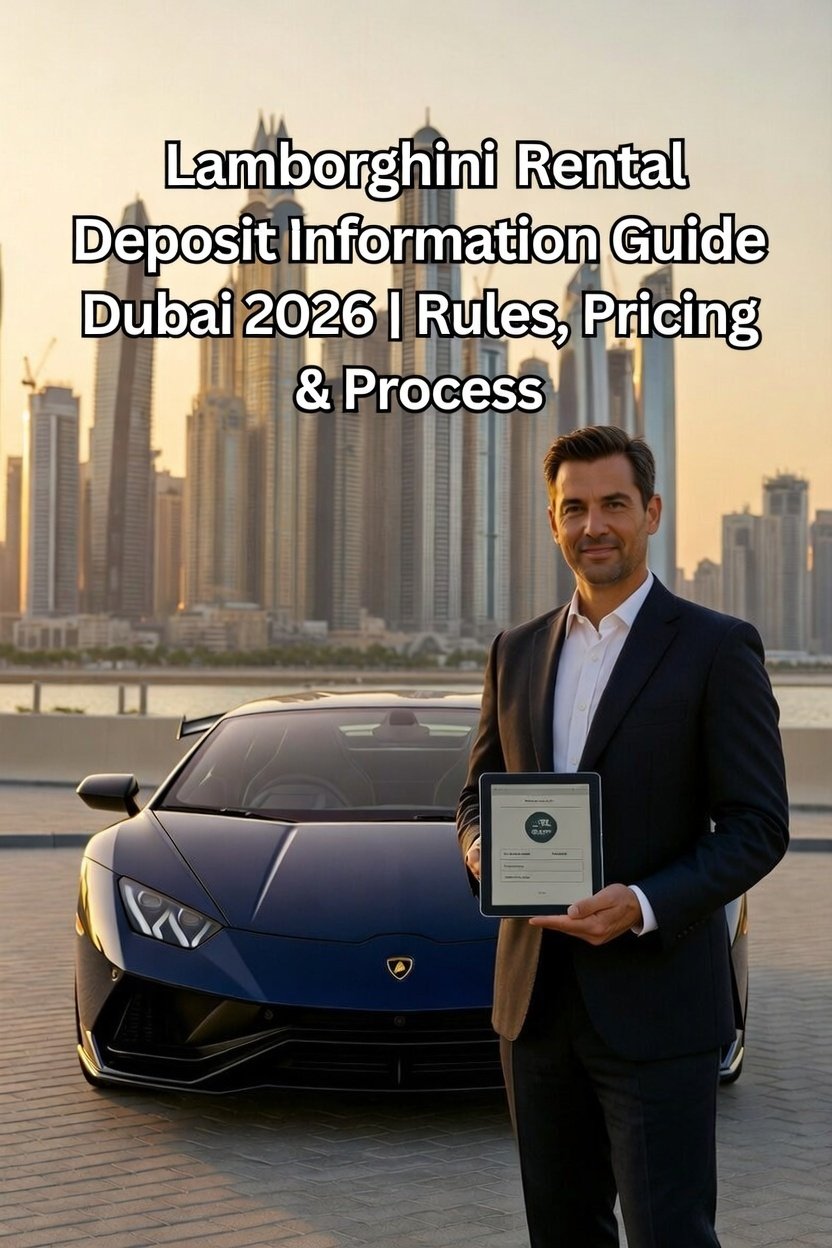 Lamborghini rental deposit information explained for luxury car rentals in Dubai 2026 with clear security deposit process